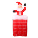 Jingle Jollys Christmas Inflatable Santa Pop Up 1.8M Illuminated Decorations - RnR Galore