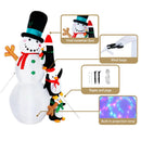 Jingle Jollys Christmas Inflatable Snowman 2.4M Illuminated Decorations - RnR Galore