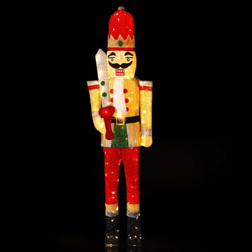 Jingle Jollys Christmas Lights 170cm Nutcracker 180 LED Fairy Light Decorations - RnR Galore