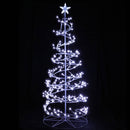 Jingle Jollys Christmas Tree 1.8M 6FT LED Xmas Decoration Cold White Lights - RnR Galore