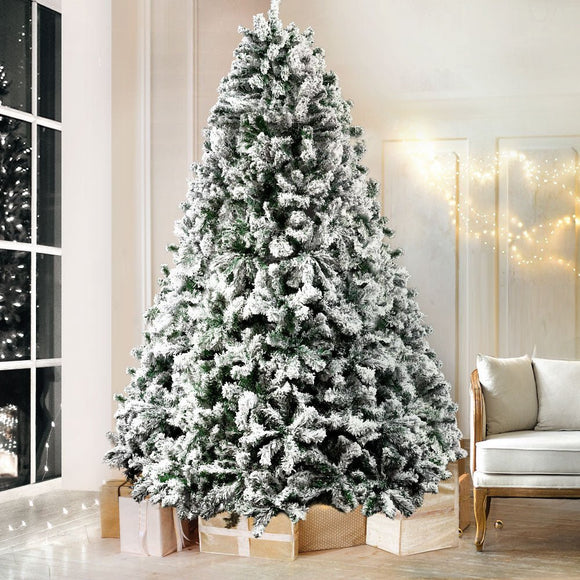 Jingle Jollys Christmas Tree 1.8M Xmas Trees Decorations Snowy 758 Tips - RnR Galore