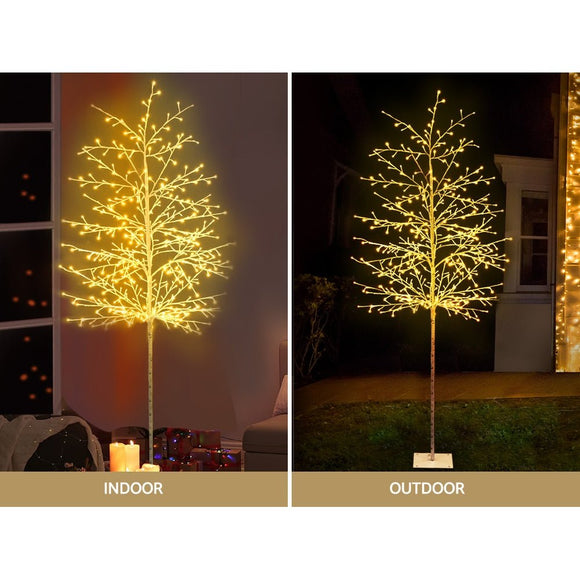 Jingle Jollys Christmas Tree 2.1M 480 LED Trees With Lights Warm White - RnR Galore