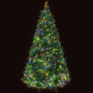 Jingle Jollys Christmas Tree 2.1m Xmas Tree Decoration 8 Light Mode Multi Colour - RnR Galore
