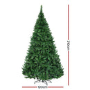 Jingle Jollys Christmas Tree 2.1m Xmas Tree Decorations 1134 LEDs 8 Light Mode - RnR Galore
