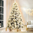 Jingle Jollys Christmas Tree 2.1M Xmas Tree with 500 LED Lights Snowy Tips - RnR Galore
