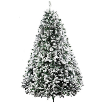 Jingle Jollys Christmas Tree 2.1M Xmas Trees Decorations Snowy 1106 Tips - RnR Galore