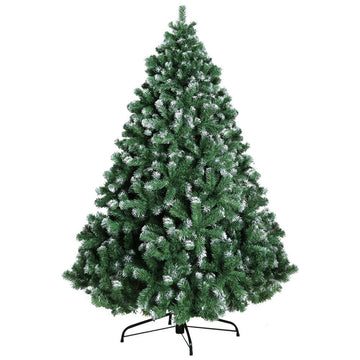 Jingle Jollys Christmas Tree 2.1M Xmas Trees Decorations Snowy 1250 Tips - RnR Galore