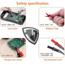 KAIWEETS Soft Silicone Electrician Test Leads Kit CAT III 1000V & CAT IV 600V with Alligator Clips and Needle Probe for Fluke/AstroAI/INNOVA Multimeter Electronic Clamp Meter 8PCS - RnR Galore