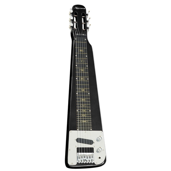 Karrera 29in 6 - String Lap Steel Hawaiian Guitar - Black - RnR Galore