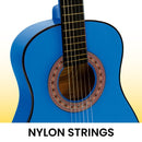 Karrera 34in Acoustic Children no cut Guitar - Blue - RnR Galore