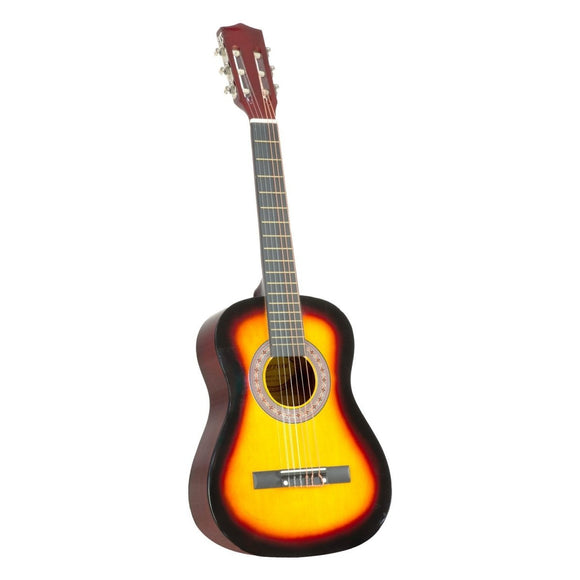 Karrera 34in Acoustic Wooden Childrens Guitar - Sunburst - RnR Galore