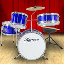 Karrera Children's 4pc Drum Kit - Blue - RnR Galore