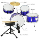 Karrera Children's 4pc Drum Kit - Blue - RnR Galore