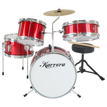 Karrera Children's 4pc Drum Kit - Red - RnR Galore
