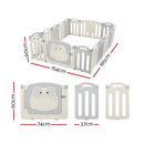 Keezi Baby Playpen 16 Panels Foldable Toddler Fence Safety Play Activity Centre - RnR Galore