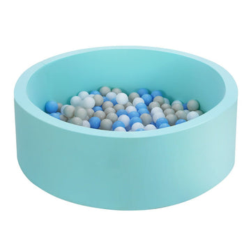 Keezi Kids Ball Pit 90x30cm Ocean Foam Play Pool Barrier Toys Children Blue - RnR Galore