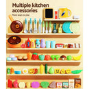 Keezi Kids Kitchen Pretend Play Set Cooking Sound Steam Light Function - RnR Galore