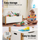 Keezi Kids Toy Box Chest Storage Blanket Children Organiser Seating Bench - RnR Galore