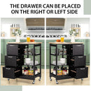 Kitchen Island Cart with Storage, Drawers, Shelves - RnR Galore