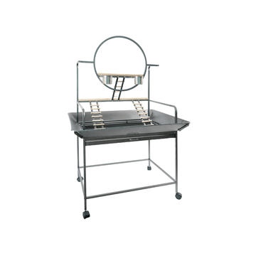 Large Bird Cage Parrot Playpen Gym Toy Stand With Ladder On Wheels - RnR Galore