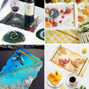 Large Safe Silicone Tray Mould Artist Mold Irregular Coaster Resin Craft Art DIY + 2 Handles - RnR Galore