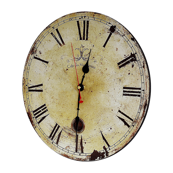 Large Vintage Wall Clock Kitchen Office Retro Timepiece - RnR Galore