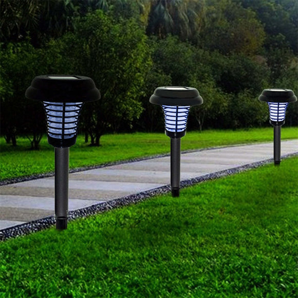 Lenoxx Wireless Solar - Powered Mosquito Killer Lamp (2 - Piece, Black) - RnR Galore