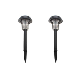 Lenoxx Wireless Solar - Powered Mosquito Killer Lamp (2 - Piece, Black) - RnR Galore
