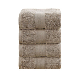 Linenland 4 Piece Cotton Bath Towels Set - Sandstone - RnR Galore