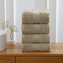 Linenland 4 Piece Cotton Bath Towels Set - Sandstone - RnR Galore