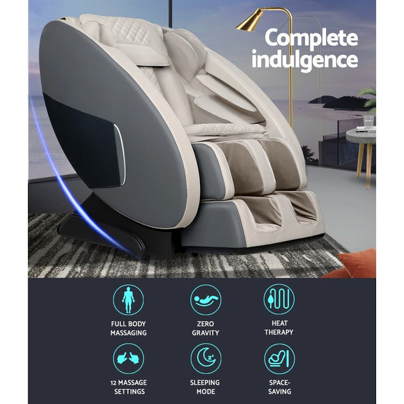 Livemor Electric Massage Chair Zero Gravity Recliner Body Back Shiatsu Massager - RnR Galore