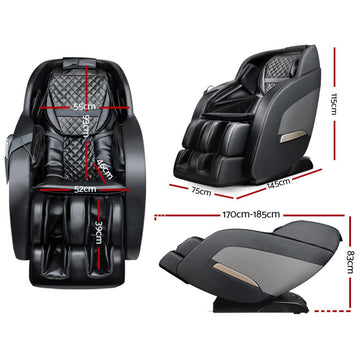 Livemor Electric Massage Chair Zero Gravity Recliner Shiatsu Heating Massager - RnR Galore