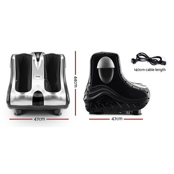Livemor Foot Massager Massagers Shiatsu Electric Roller Ankle Calf Leg Kneading Silver - RnR Galore