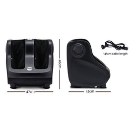 Livemor Foot Massager Shiatsu Massagers Electric Roller Calf Leg Kneading Black - RnR Galore
