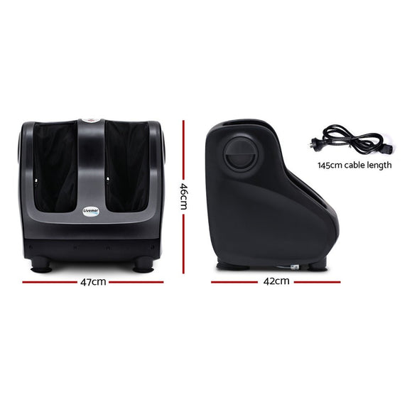 Livemor Foot Massager Shiatsu Massagers Electric Roller Calf Leg Kneading Black - RnR Galore