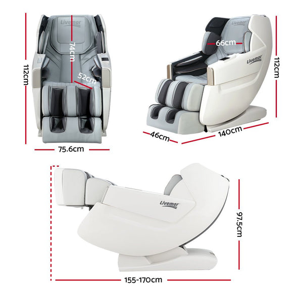 Livemor Massage Chair Electric Zero Gravity Bed Recliner Kneading Massager - RnR Galore