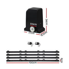Lockmaster Automatic Sliding Gate Opener Kit 4M 1000KG - RnR Galore