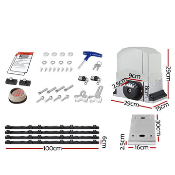Lockmaster Automatic Sliding Gate Opener Kit Keypad 4M 1200KG - RnR Galore