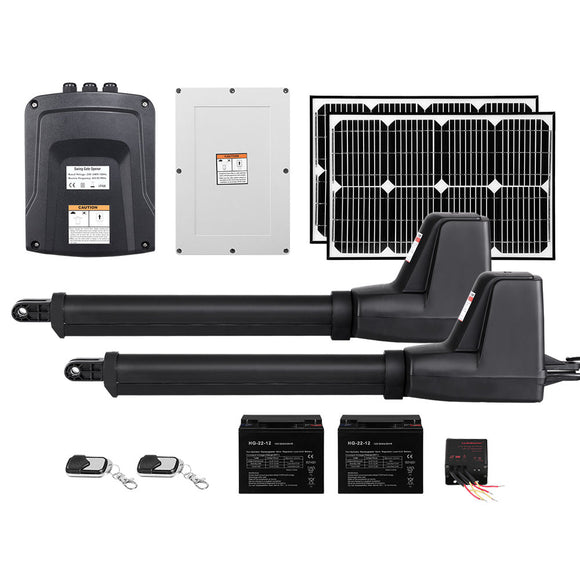 Lockmaster Dual Swing Gate Opener 800KG 40W Solar Panel - RnR Galore