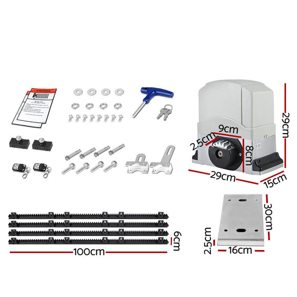 LockMaster Electric Sliding Gate Opener 1200KG 4M - RnR Galore