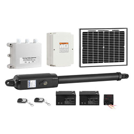 Lockmaster Single Swing Gate Opener 600KG 10W Solar Panel - RnR Galore
