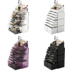 Makeup Cosmetic Organizer Storage with 12 Drawers Display Boxes (White) - RnR Galore