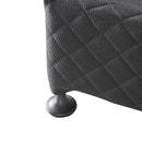 Mattress Base Ensemble Double Size Solid Wooden Slat in Black with Removable Cover - RnR Galore