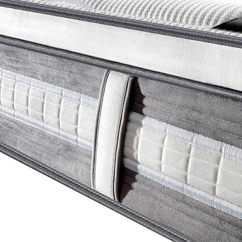 Mattress Euro Top King Size Pocket Spring Coil with Knitted Fabric Medium Firm 34cm Thick - RnR Galore