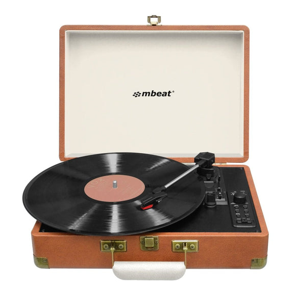 mbeat Aria Retro Turntable with Bluetooth & USB Disk Record - RnR Galore