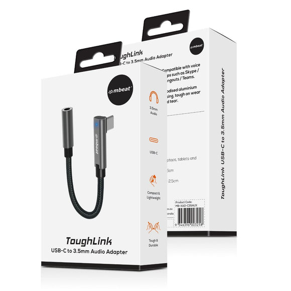 mbeat Elite USB - C to 3.5 Audio Adapter - Space Grey - RnR Galore