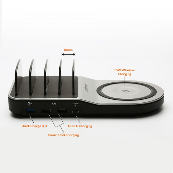 mbeat Gorilla Power 50W Qi Certified Multi - Device USB & Wireless Charging Dock - RnR Galore