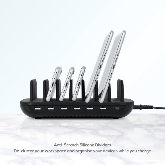 mbeat Gorilla Power 7 - Port 60W USB + USB - C Charging Station - RnR Galore