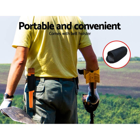 Metal Detector 40MM Sensitive Handheld Pinpointer Waterproof Automatic Hunter Orange - RnR Galore