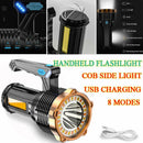 Most Powerful 1200lm LED Flashlight Super Bright Torch Lamp USB Rechargeable - RnR Galore